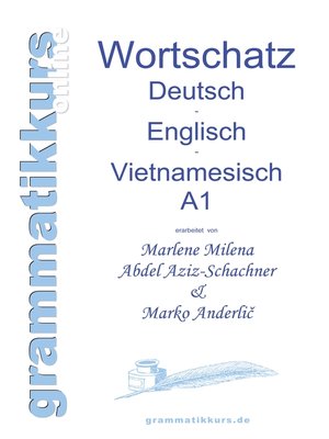 cover image of Wörterbuch Deutsch--Englisch -Vietnamesisch A1